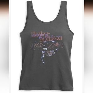 HARLEY DAVIDSON WOMEN'S FLYING EAGLE GRAPHIC TANK SHIRT XL